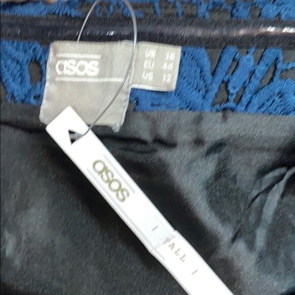 NWT Asos Tall lace overlay strapless midi dress - Picture 6 of 7